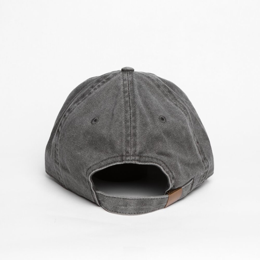 Childless Cat Lady charcoal gray dad cap hat - Picture 5 of 8